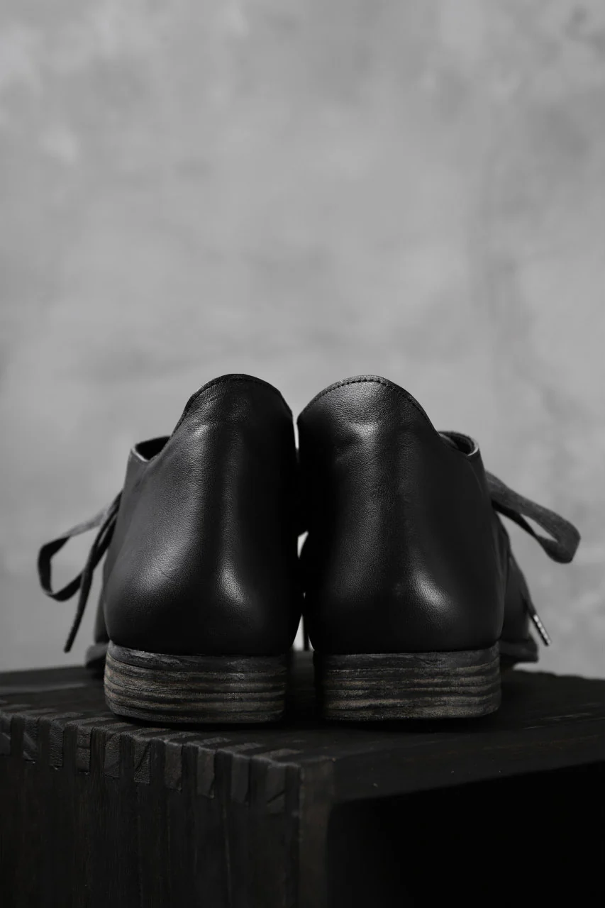 Portaille exclusive PL20 Derby Shoes (ROMANERO Soft Horse / BLACK) - Image 10