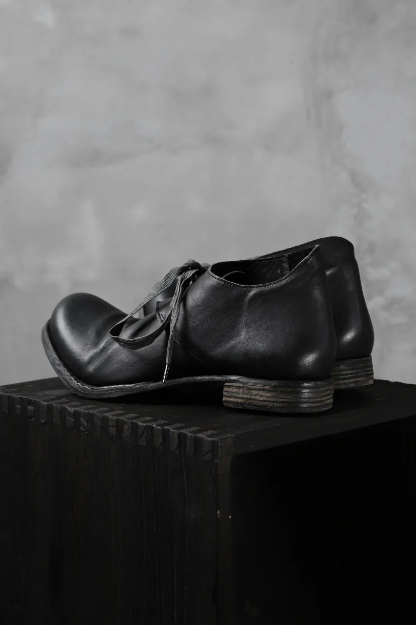 Portaille exclusive PL20 Derby Shoes (ROMANERO Soft Horse / BLACK) - Image 11