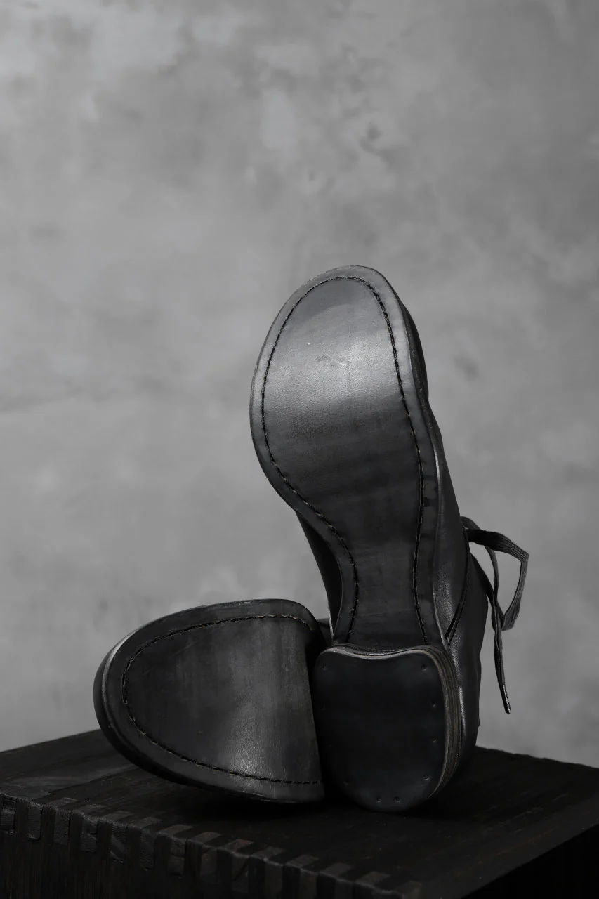 Portaille exclusive PL20 Derby Shoes (ROMANERO Soft Horse / BLACK) - Image 12