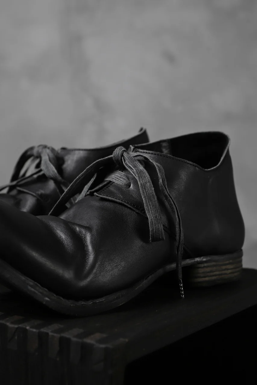 Portaille exclusive PL20 Derby Shoes (ROMANERO Soft Horse / BLACK) - Image 14