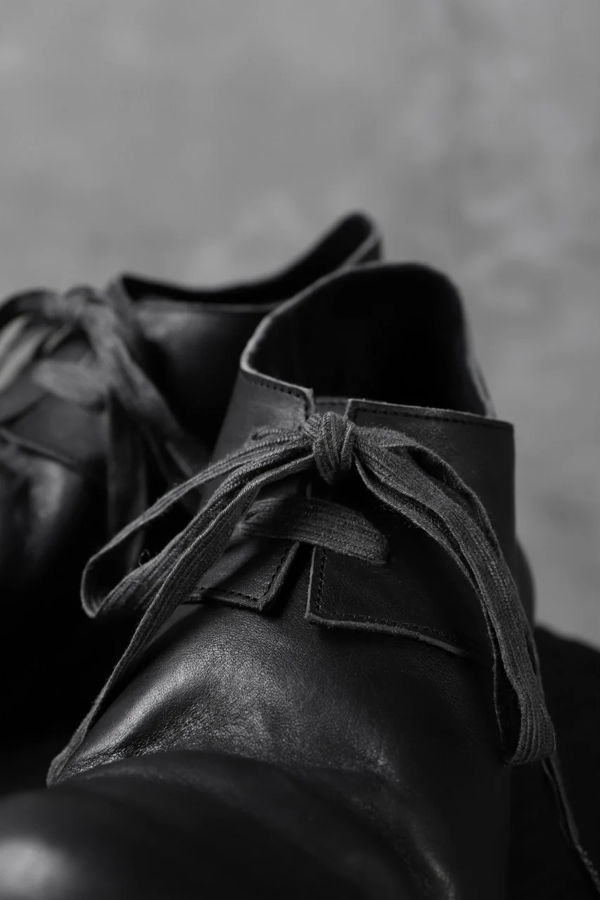 Portaille exclusive PL20 Derby Shoes (ROMANERO Soft Horse / BLACK) - Image 15