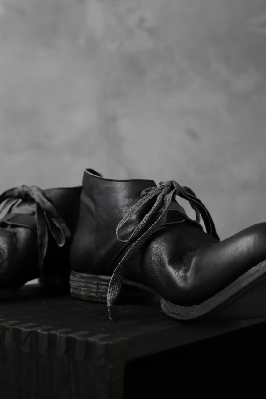Portaille exclusive PL20 Derby Shoes (ROMANERO Soft Horse / BLACK) - Image 17