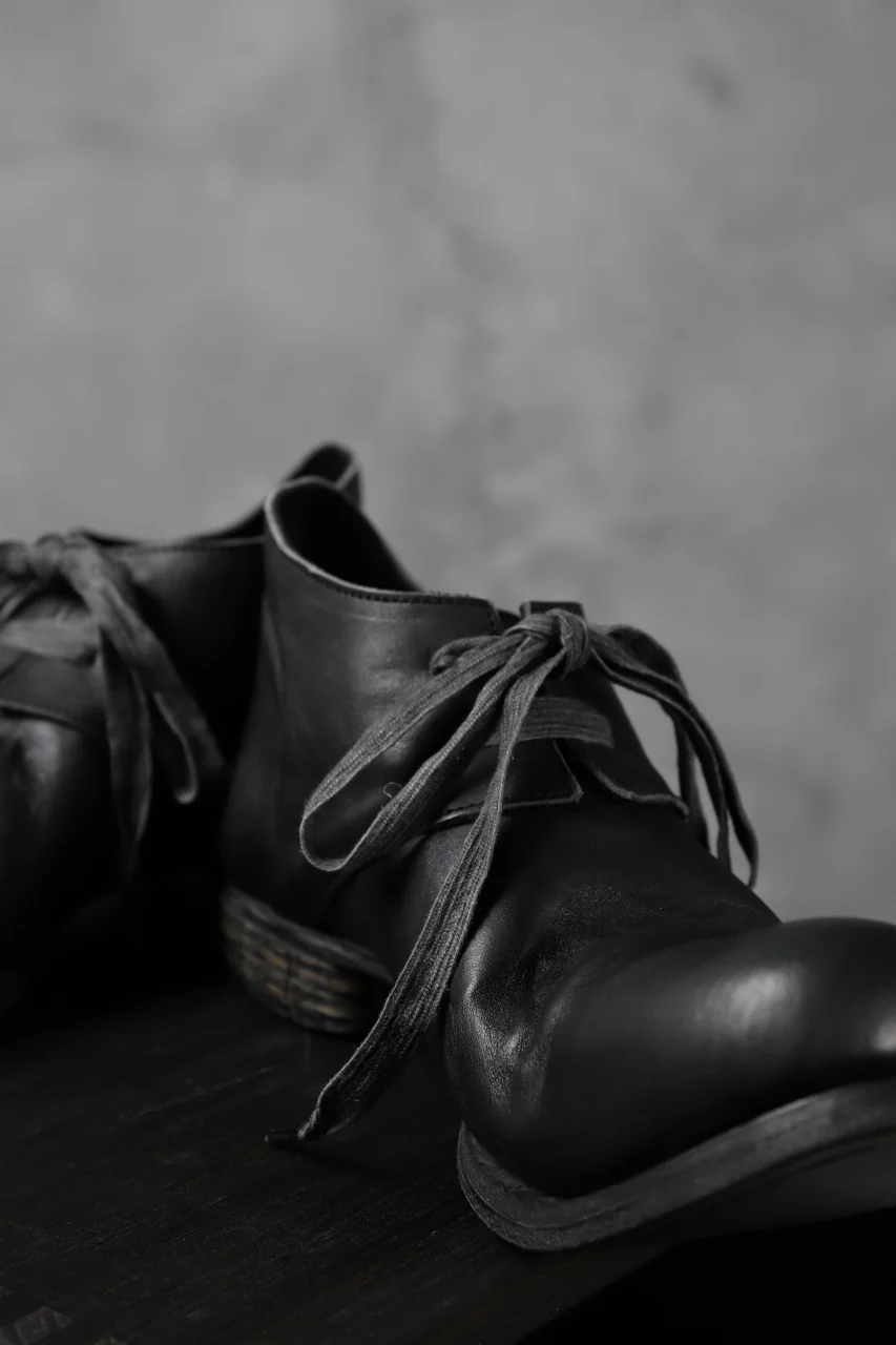 Portaille exclusive PL20 Derby Shoes (ROMANERO Soft Horse / BLACK) - Image 18
