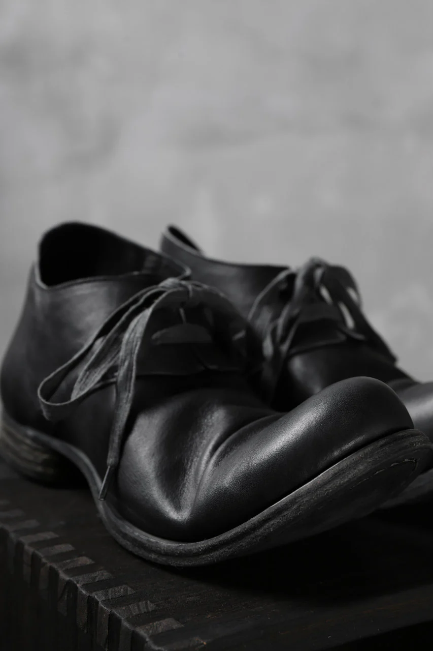 Portaille exclusive PL20 Derby Shoes (ROMANERO Soft Horse / BLACK) - Image 23