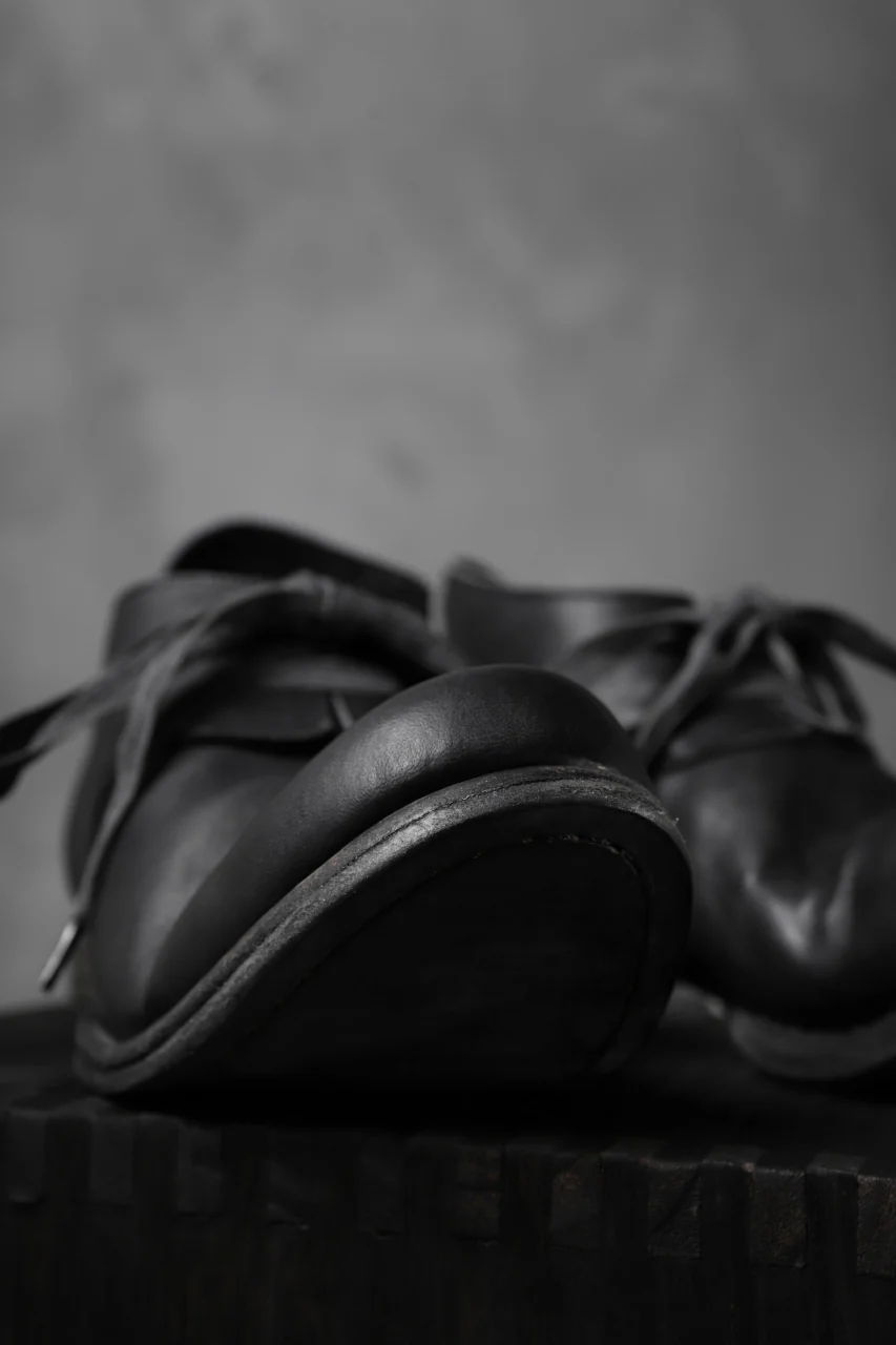 Portaille exclusive PL20 Derby Shoes (ROMANERO Soft Horse / BLACK) - Image 24