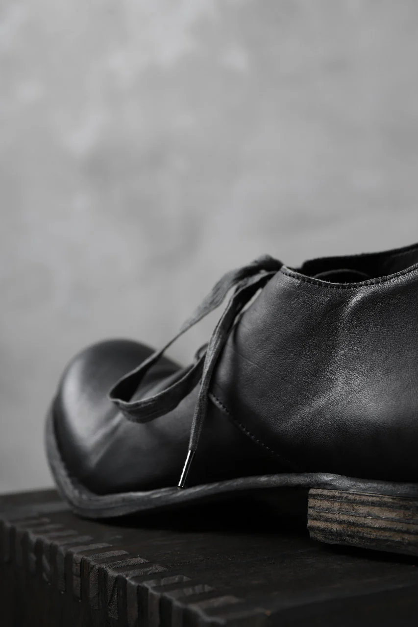 Portaille exclusive PL20 Derby Shoes (ROMANERO Soft Horse / BLACK) - Image 25