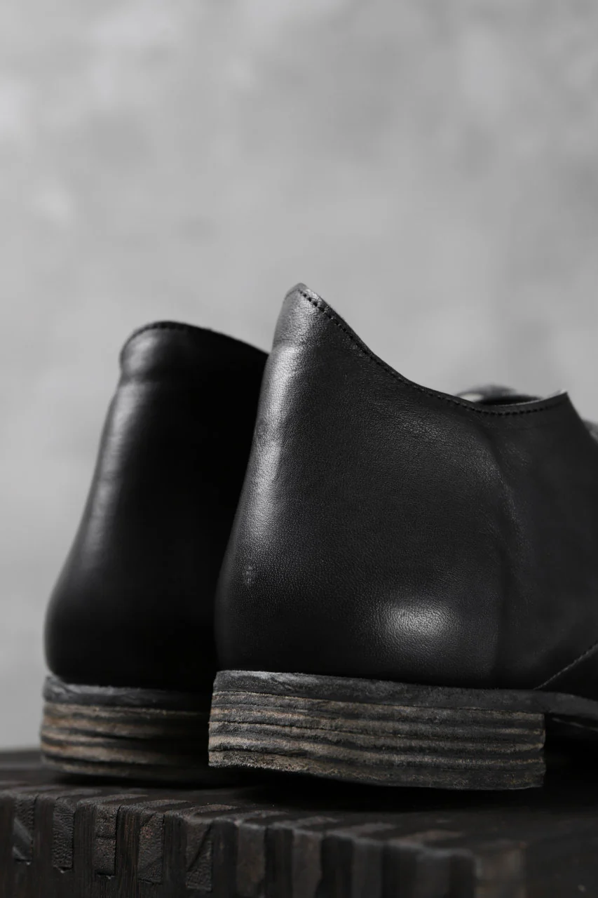 Portaille exclusive PL20 Derby Shoes (ROMANERO Soft Horse / BLACK) - Image 26
