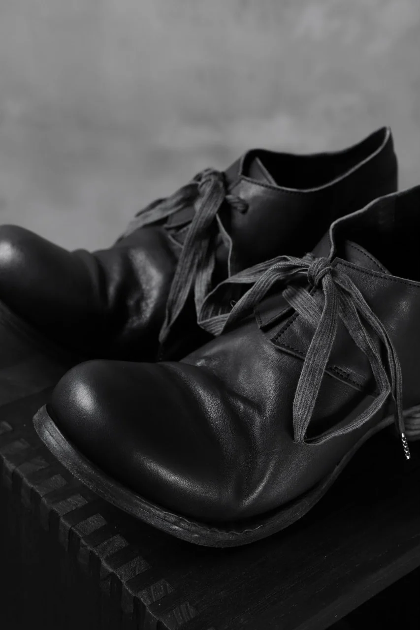 Portaille exclusive PL20 Derby Shoes (ROMANERO Soft Horse / BLACK) - Image 30