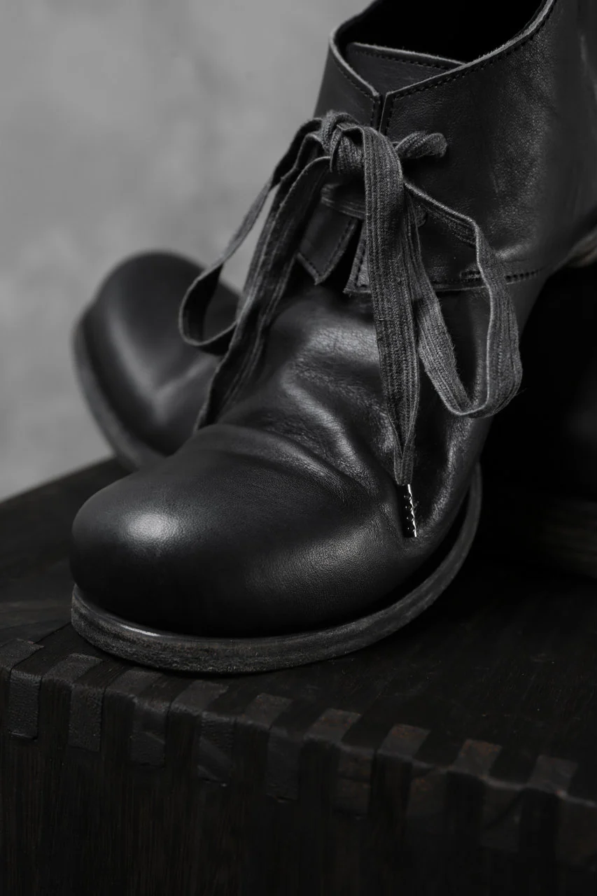 Portaille exclusive PL20 Derby Shoes (ROMANERO Soft Horse / BLACK) - Image 31