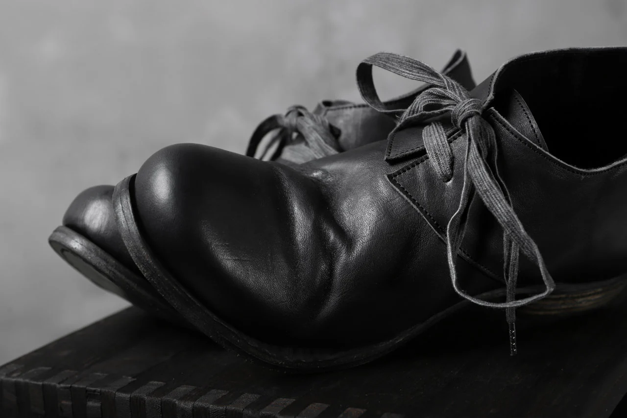 Portaille exclusive PL20 Derby Shoes (ROMANERO Soft Horse / BLACK) - Image 39