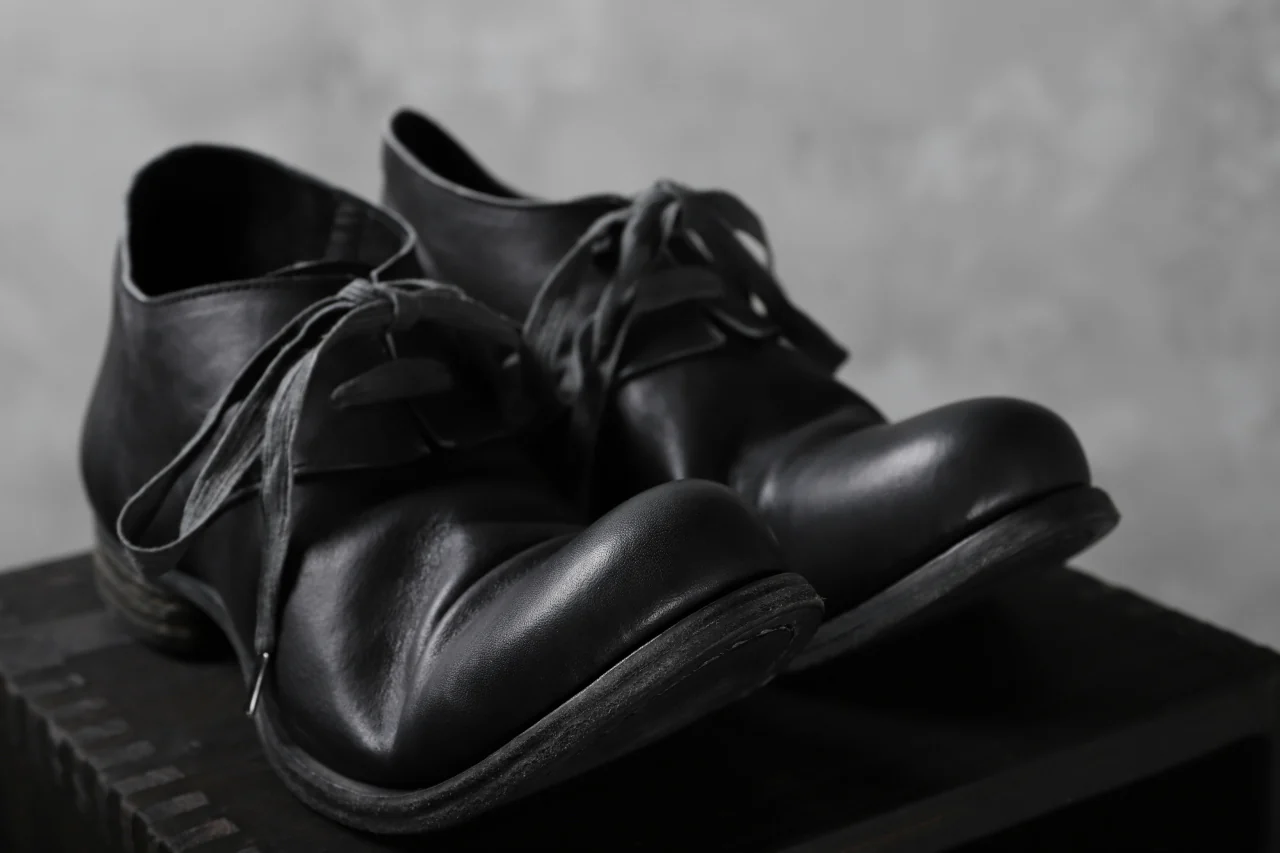 Portaille exclusive PL20 Derby Shoes (ROMANERO Soft Horse / BLACK) - Image 40
