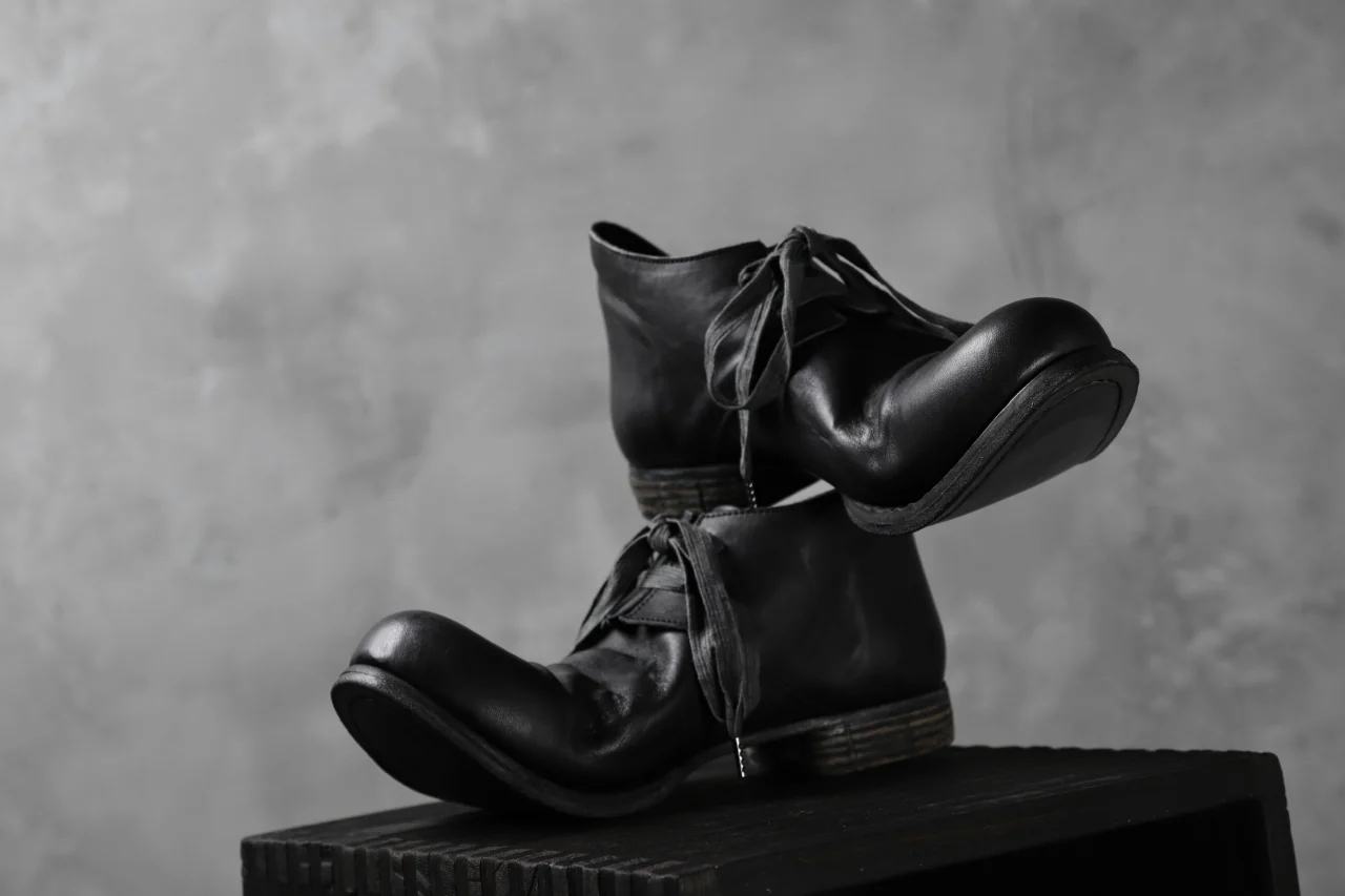 Portaille exclusive PL20 Derby Shoes (ROMANERO Soft Horse / BLACK) - Image 43