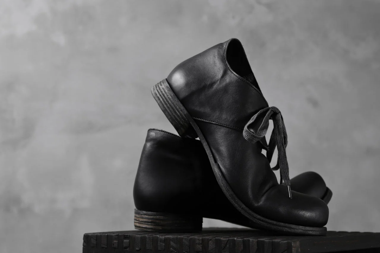 Portaille exclusive PL20 Derby Shoes (ROMANERO Soft Horse / BLACK) - Image 45