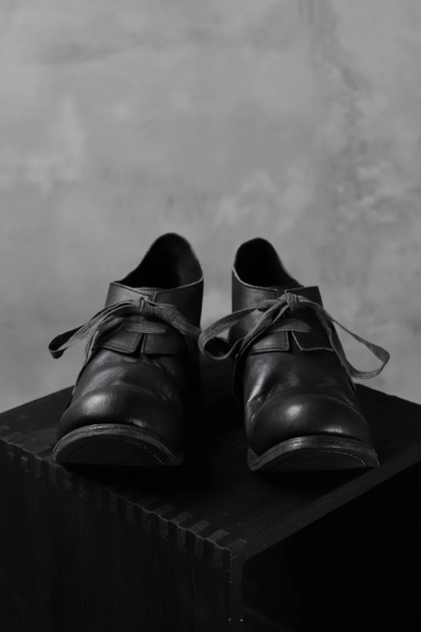 Portaille exclusive PL20 Derby Shoes (ROMANERO Soft Horse / BLACK) - Image 5
