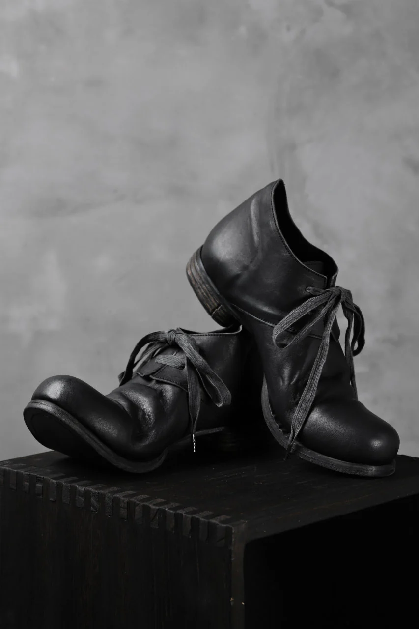 Portaille exclusive PL20 Derby Shoes (ROMANERO Soft Horse / BLACK) - Image 7