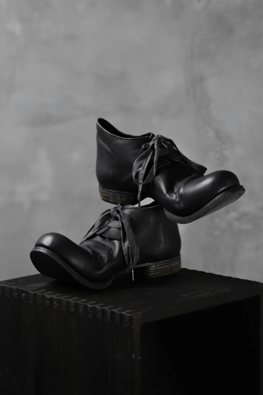 Portaille exclusive PL20 Derby Shoes (ROMANERO Soft Horse / BLACK) - Image 8