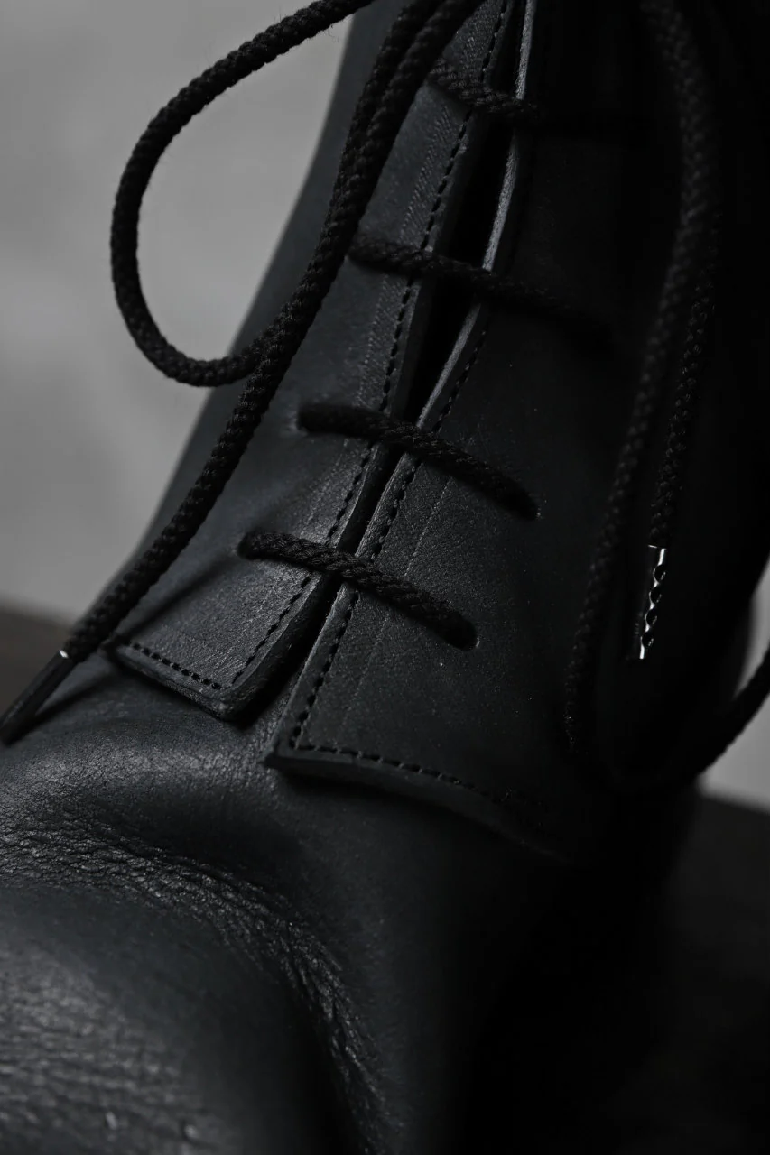 Portaille exclusive PL20 Laced Zip Boots (FILED STEER / BLACK) - Image 18