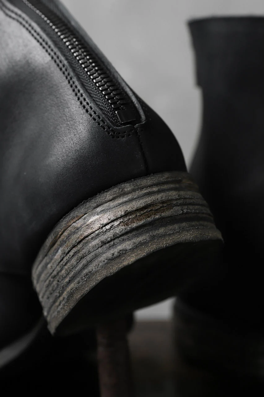 Portaille exclusive PL20 Laced Zip Boots (FILED STEER / BLACK) - Image 24