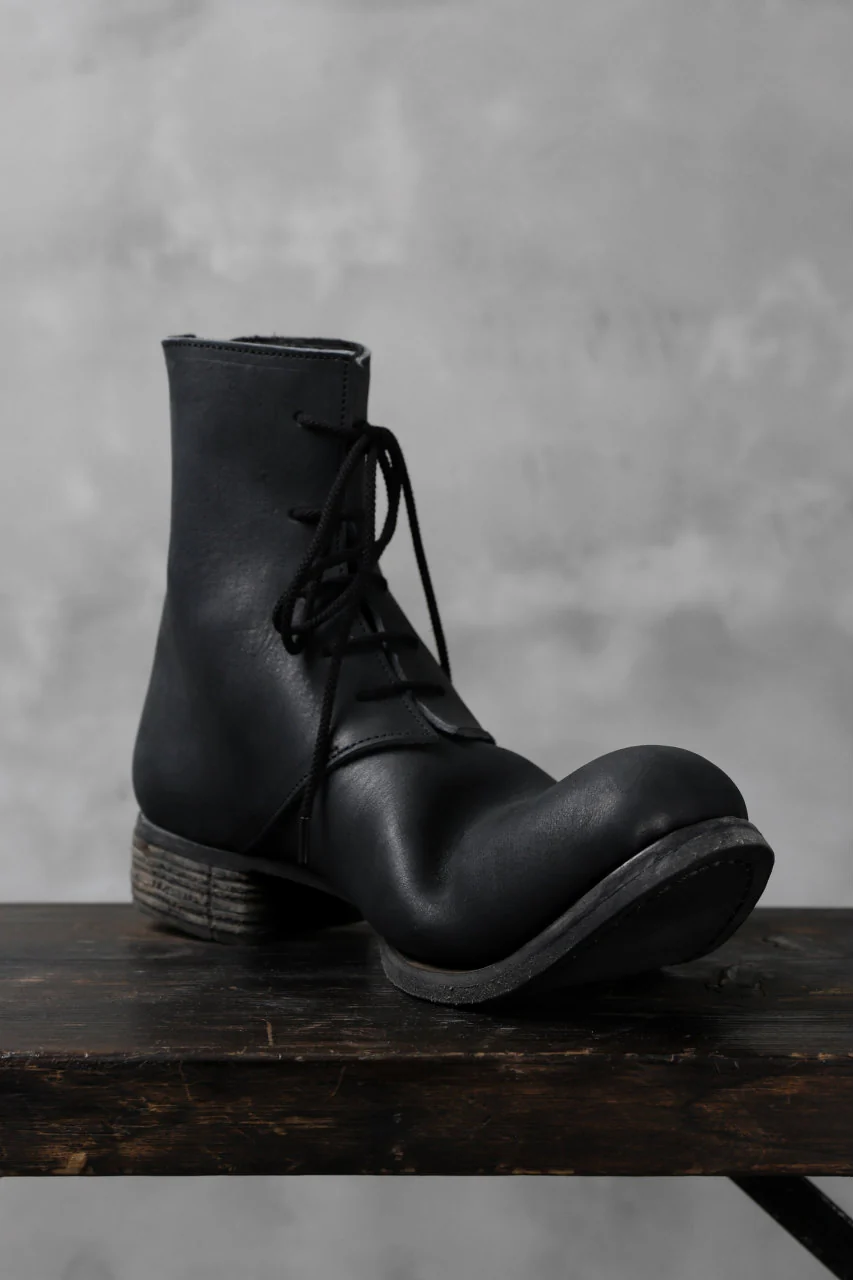 Portaille exclusive PL20 Laced Zip Boots (FILED STEER / BLACK) - Image 32