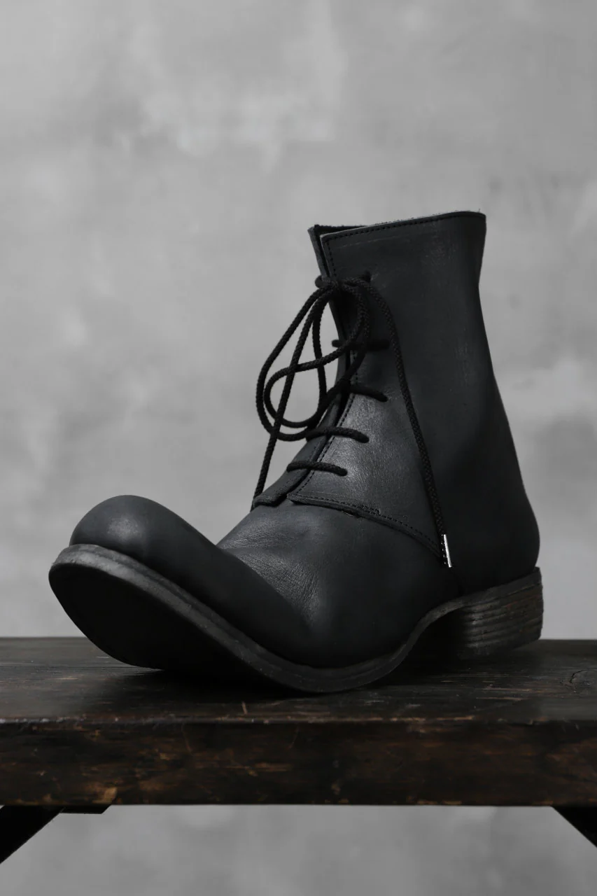 Portaille exclusive PL20 Laced Zip Boots (FILED STEER / BLACK) - Image 33