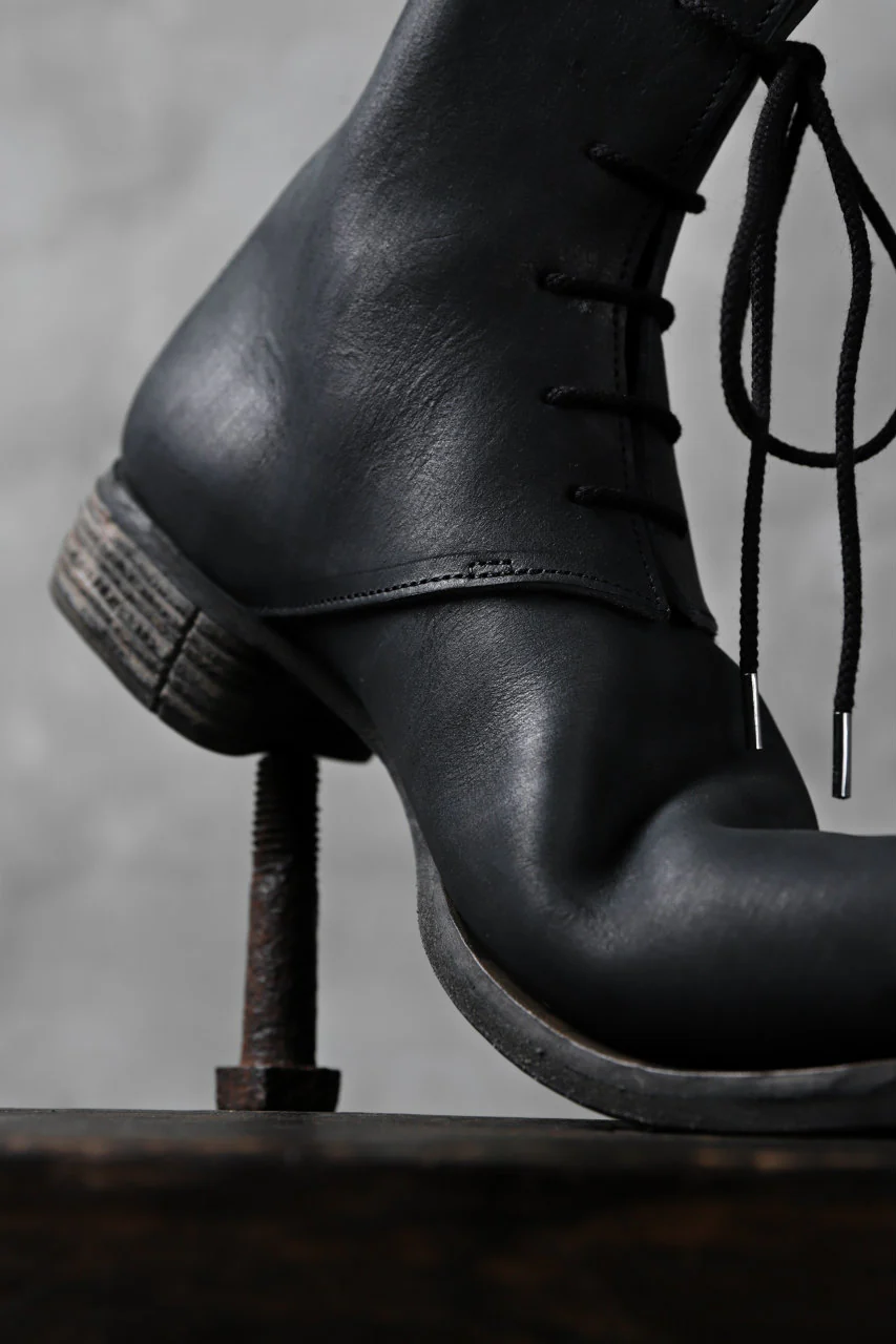 Portaille exclusive PL20 Laced Zip Boots (FILED STEER / BLACK) - Image 41