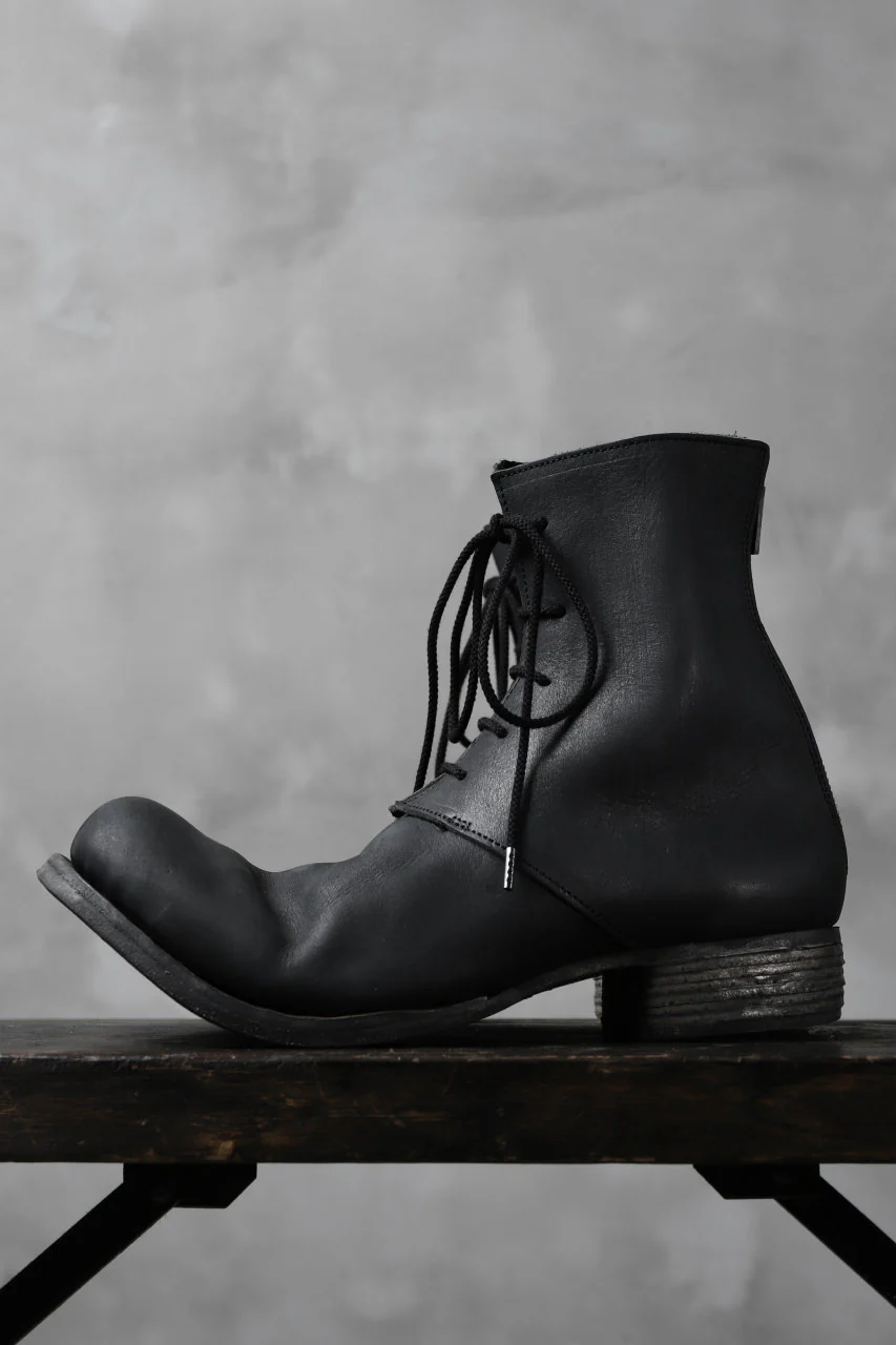 Portaille exclusive PL20 Laced Zip Boots (FILED STEER / BLACK) - Image 8