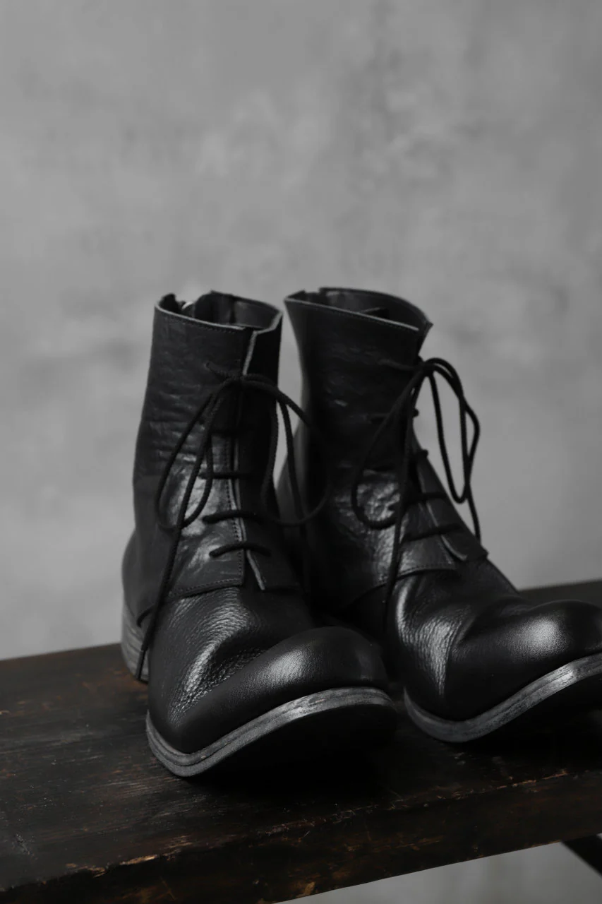 Portaille exclusive PL20 Laced Zip Boots (RUBBED COW TCG / BLACK) - Image 11