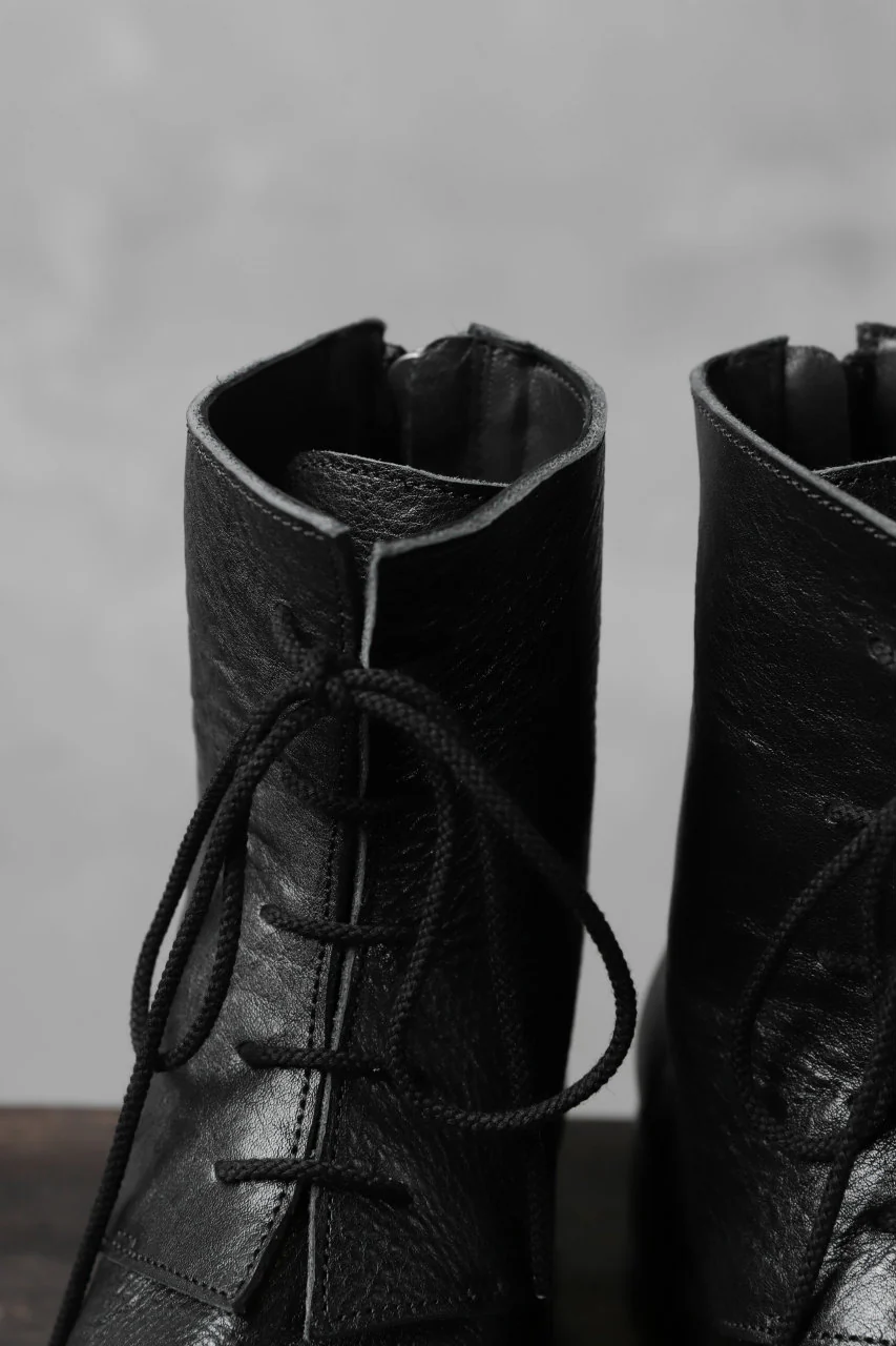 Portaille exclusive PL20 Laced Zip Boots (RUBBED COW TCG / BLACK) - Image 13