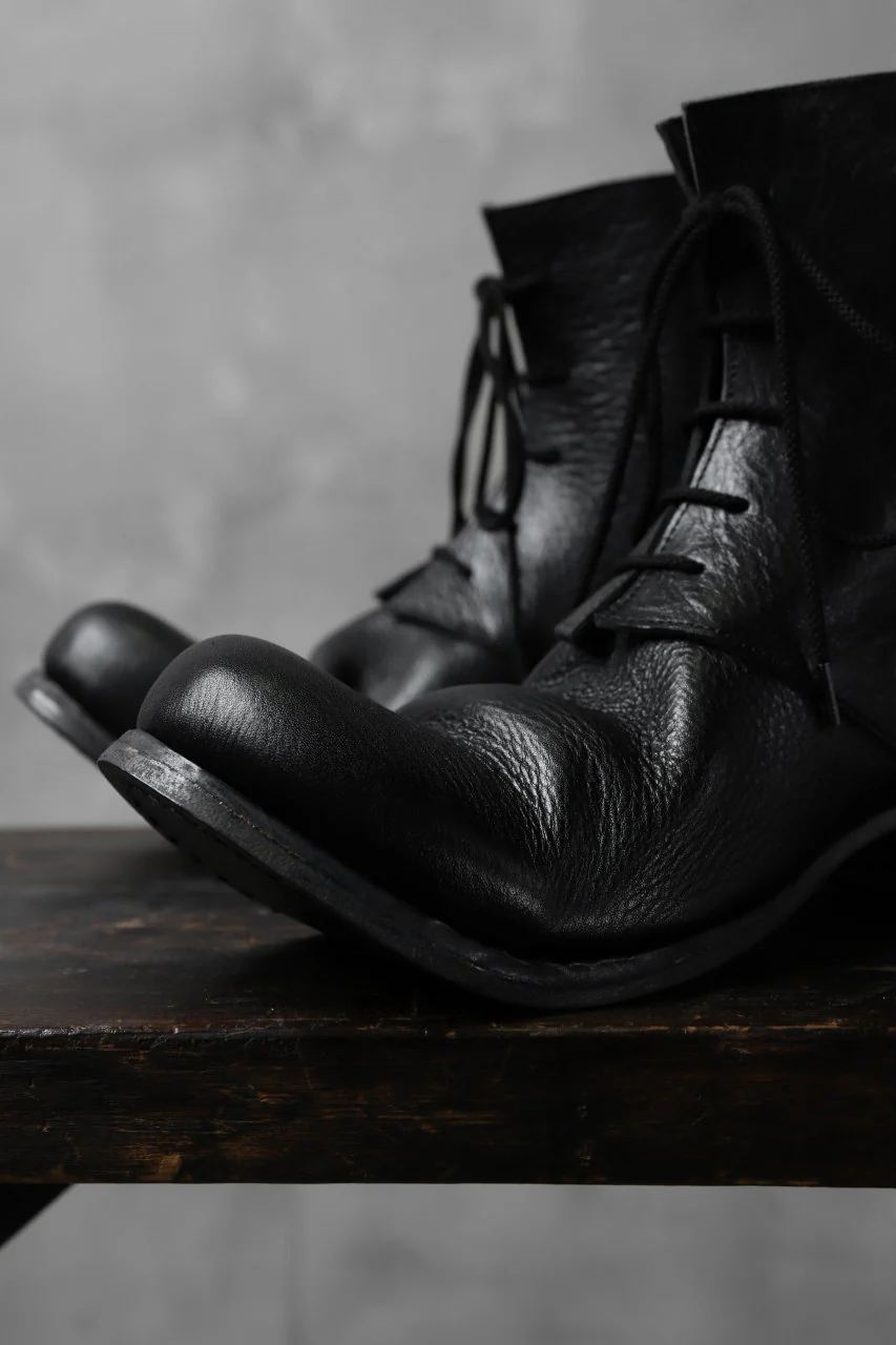 Portaille exclusive PL20 Laced Zip Boots (RUBBED COW TCG / BLACK) - Image 15