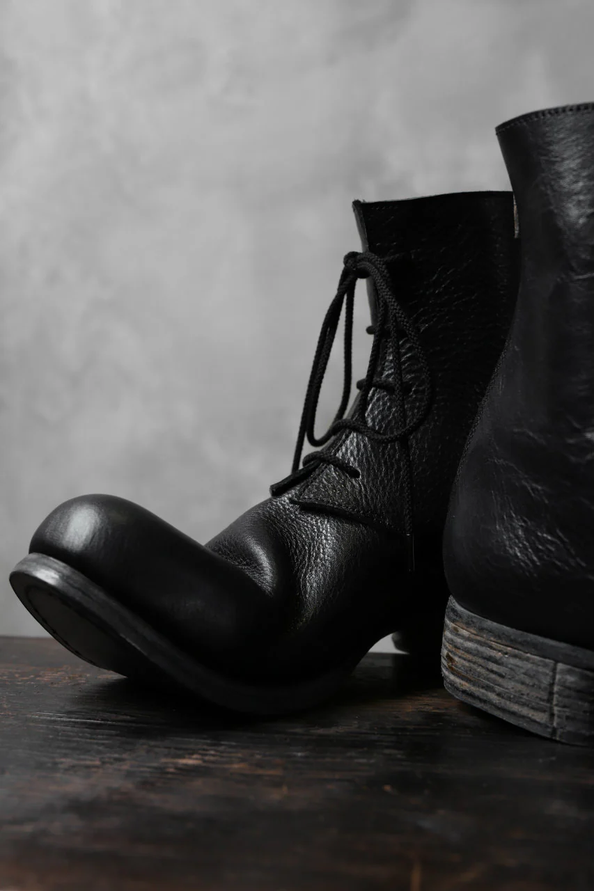 Portaille exclusive PL20 Laced Zip Boots (RUBBED COW TCG / BLACK) - Image 18