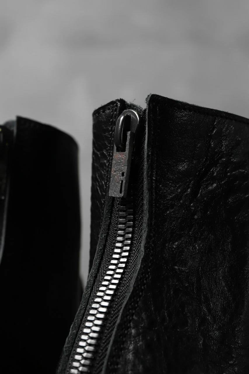 Portaille exclusive PL20 Laced Zip Boots (RUBBED COW TCG / BLACK) - Image 22