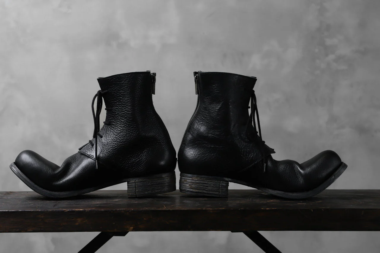 Portaille exclusive PL20 Laced Zip Boots (RUBBED COW TCG / BLACK) - Image 32