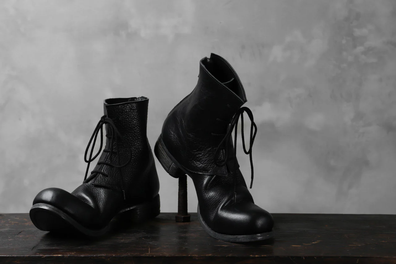 Portaille exclusive PL20 Laced Zip Boots (RUBBED COW TCG / BLACK) - Image 33