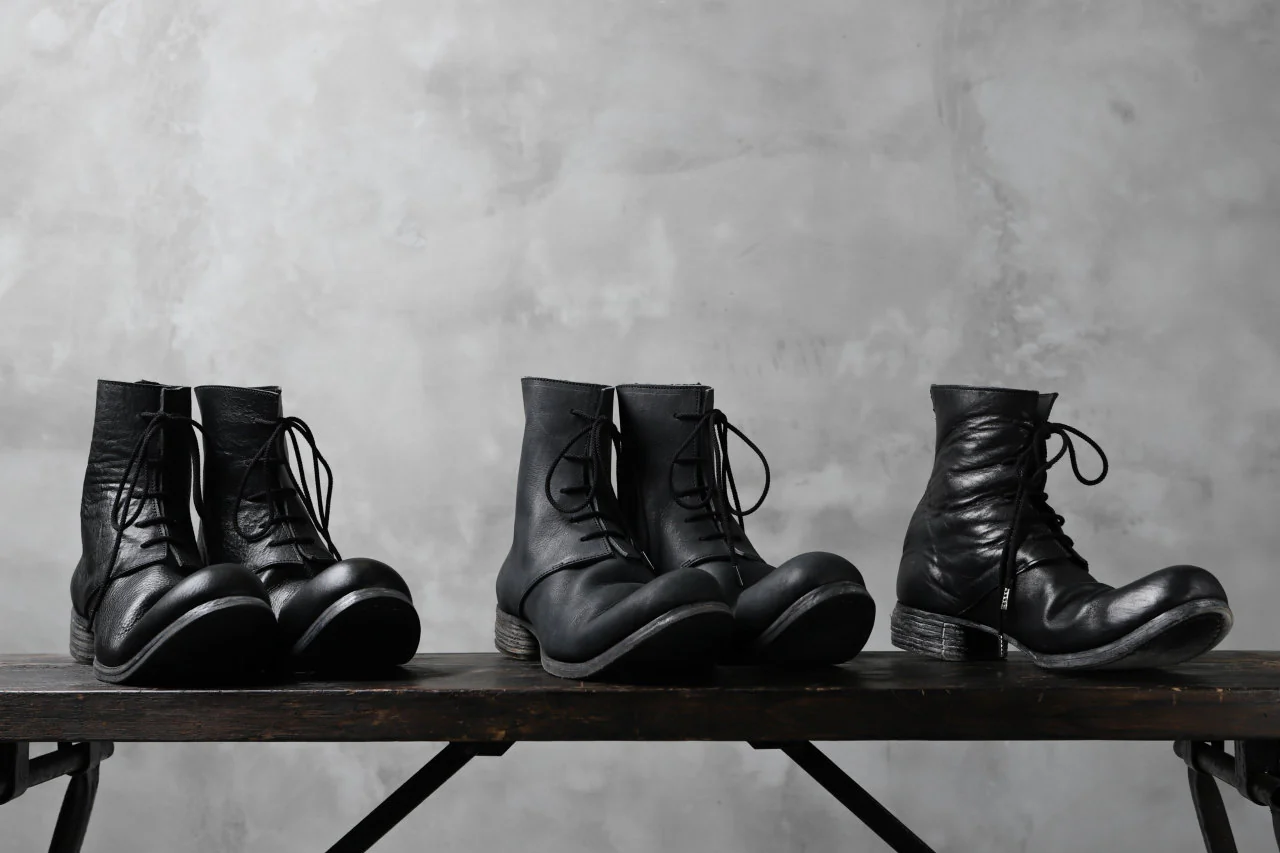 Portaille exclusive PL20 Laced Zip Boots (RUBBED COW TCG / BLACK) - Image 36