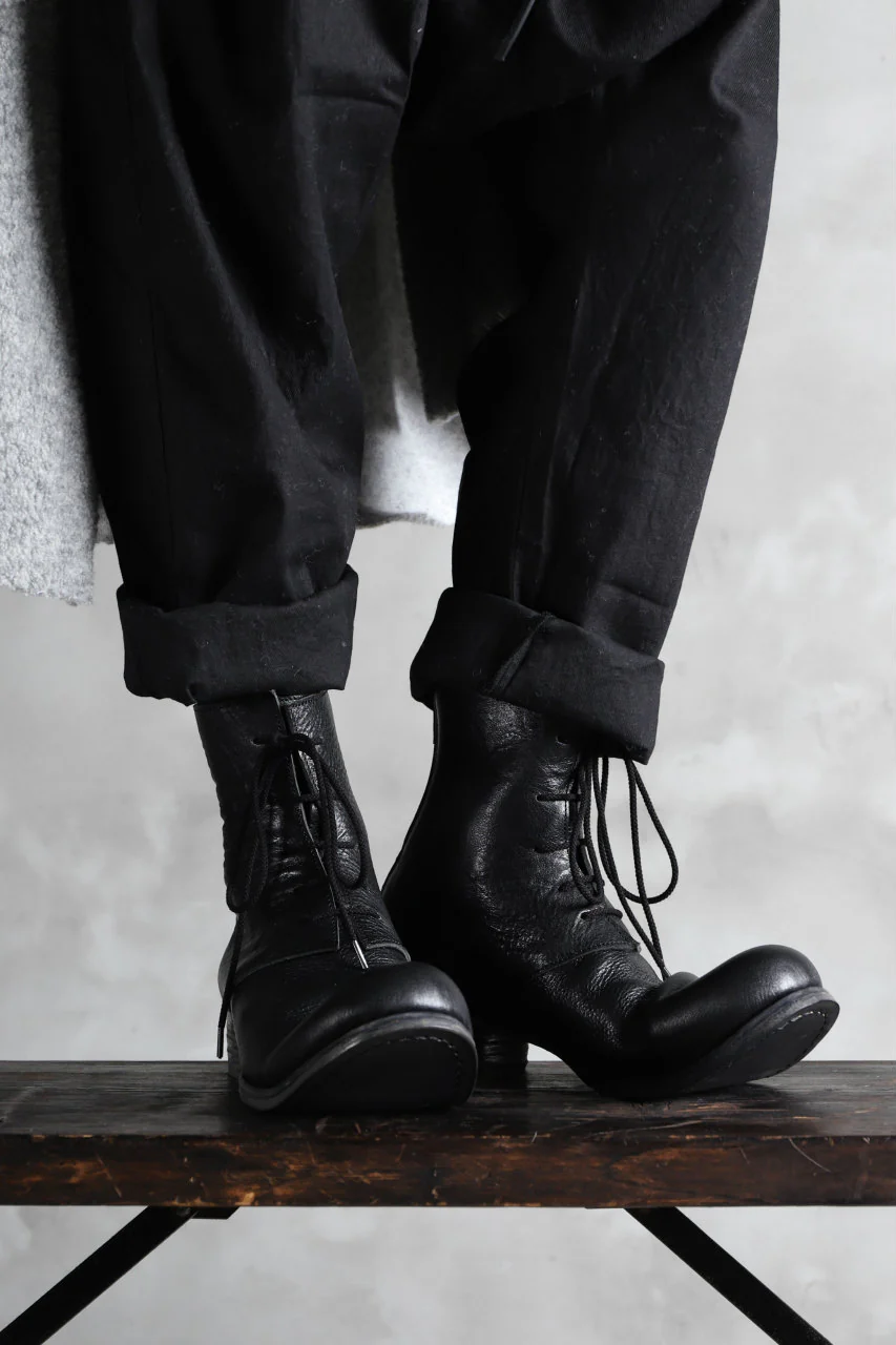 Portaille exclusive PL20 Laced Zip Boots (RUBBED COW TCG / BLACK) - Image 41