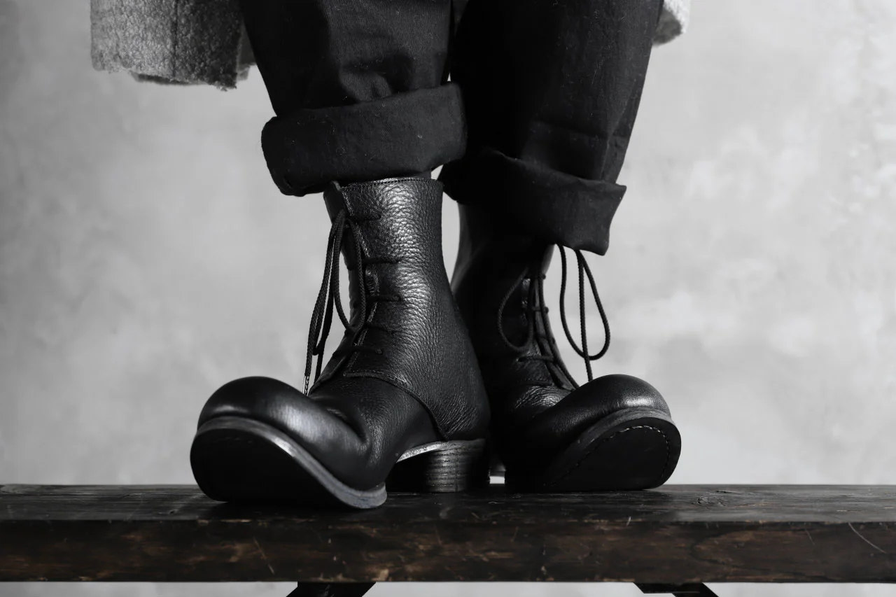 Portaille exclusive PL20 Laced Zip Boots (RUBBED COW TCG / BLACK) - Image 48