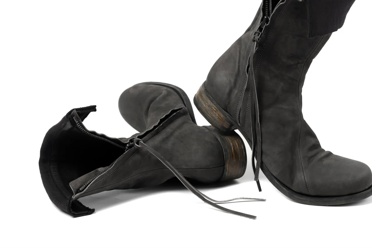 Portaille exclusive PL20 Layered Zip Boots (BANDOLERO / GRAY) - Image 50
