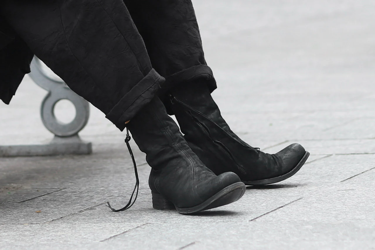 Portaille exclusive PL20 Layered Zip Boots (BANDOLERO / BLACK) - Image 81