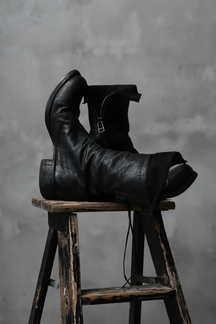 Portaille exclusive PL20 Layered Zip Boots (BANDOLERO / BLACK) - Image 87