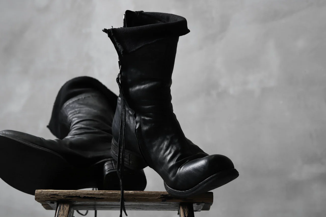 Portaille exclusive PL20 Layered Zip Boots (BANDOLERO / BLACK) - Image 92