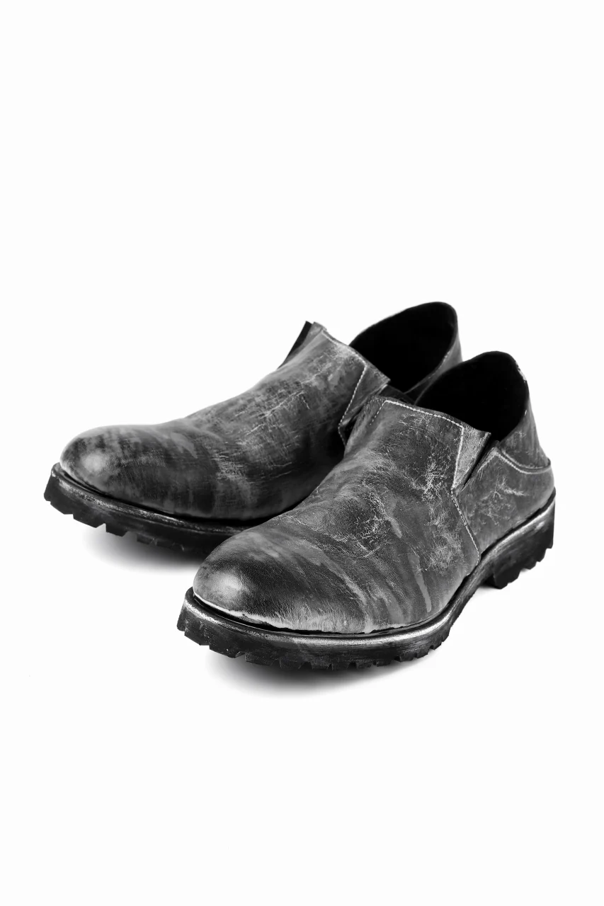 Portaille exclusive PL5 VB Slipon Shoes / HS horse waxy heavy (BLACK)