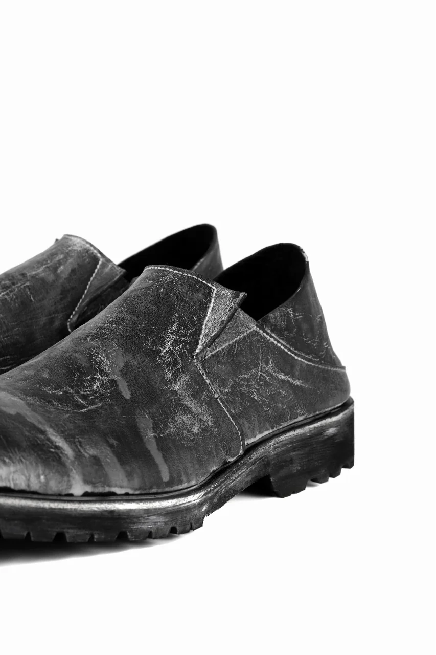 Portaille exclusive PL5 VB Slipon Shoes / HS horse waxy heavy (BLACK) - Image 19