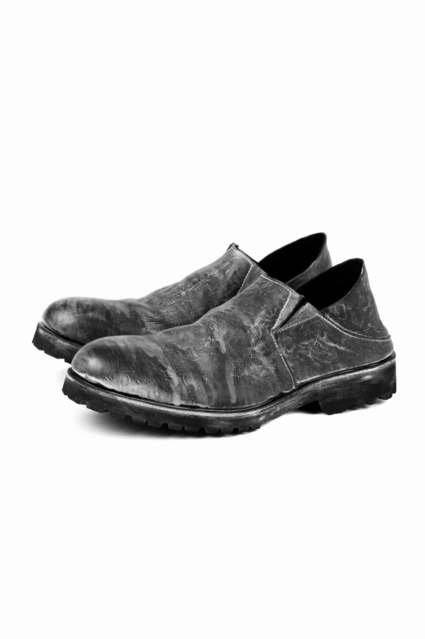 Portaille exclusive PL5 VB Slipon Shoes / HS horse waxy heavy (BLACK) - Image 4