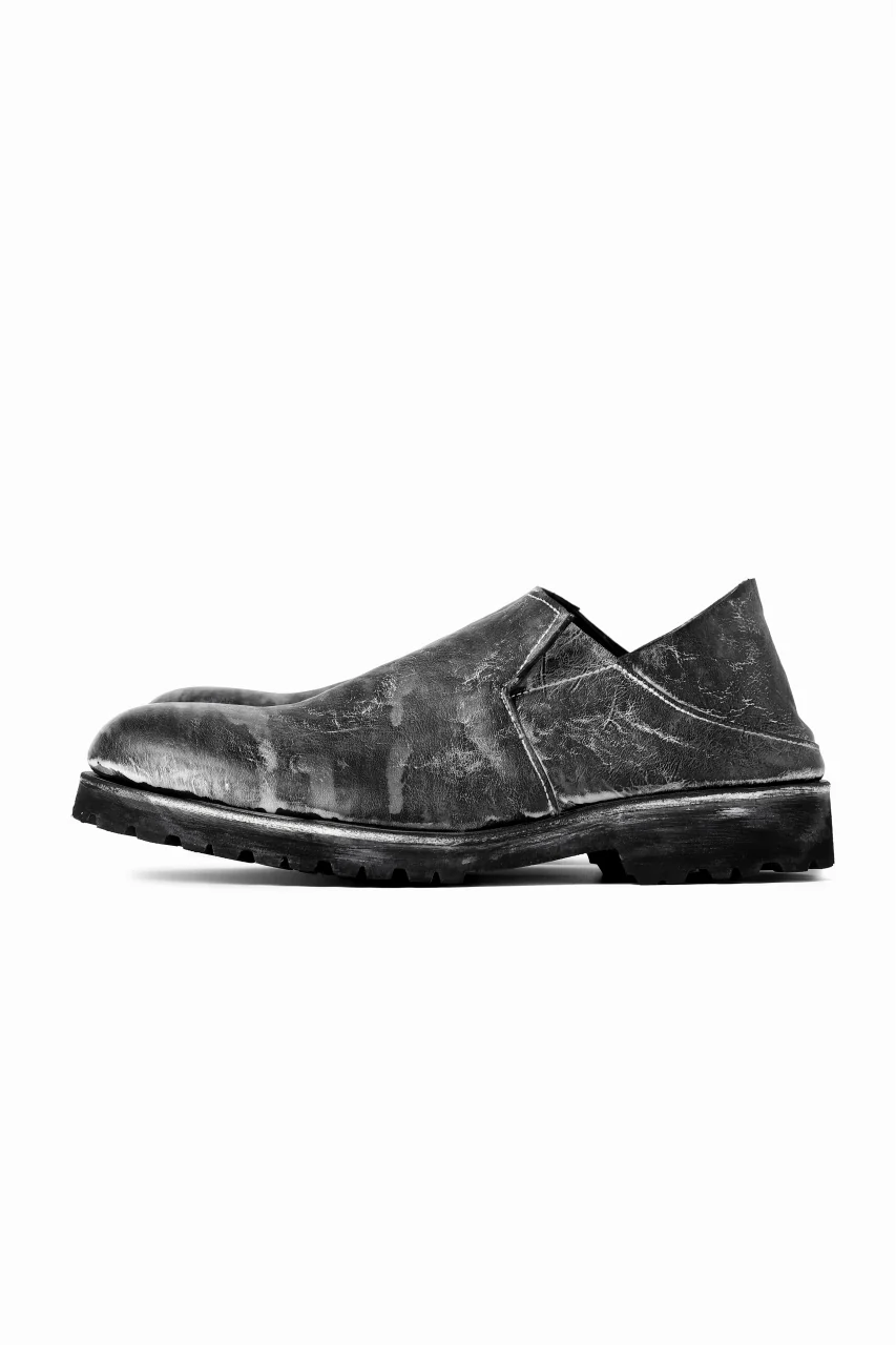 Portaille exclusive PL5 VB Slipon Shoes / HS horse waxy heavy (BLACK) - Image 8