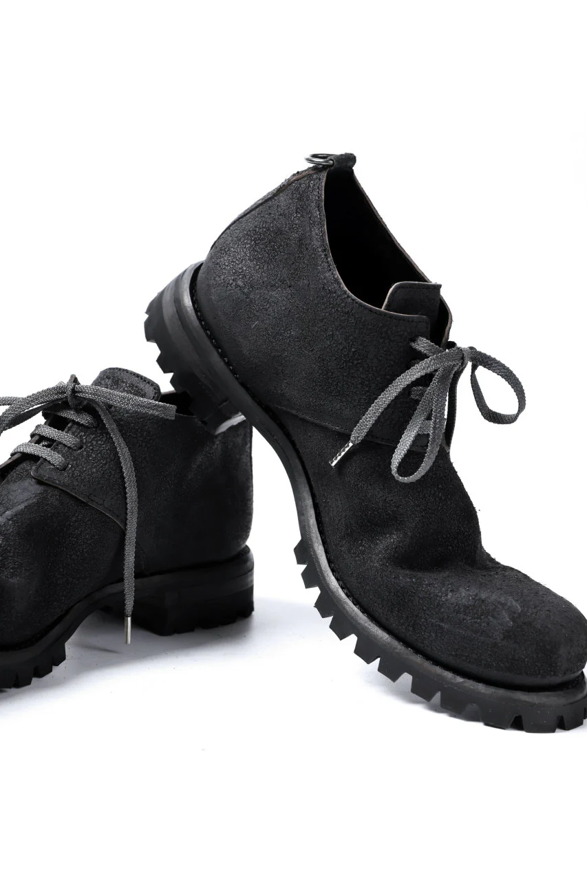 Portaille exclusive VB Derby Shoes (Reversed Horse Iron Dyed / BLACK) - Image 13