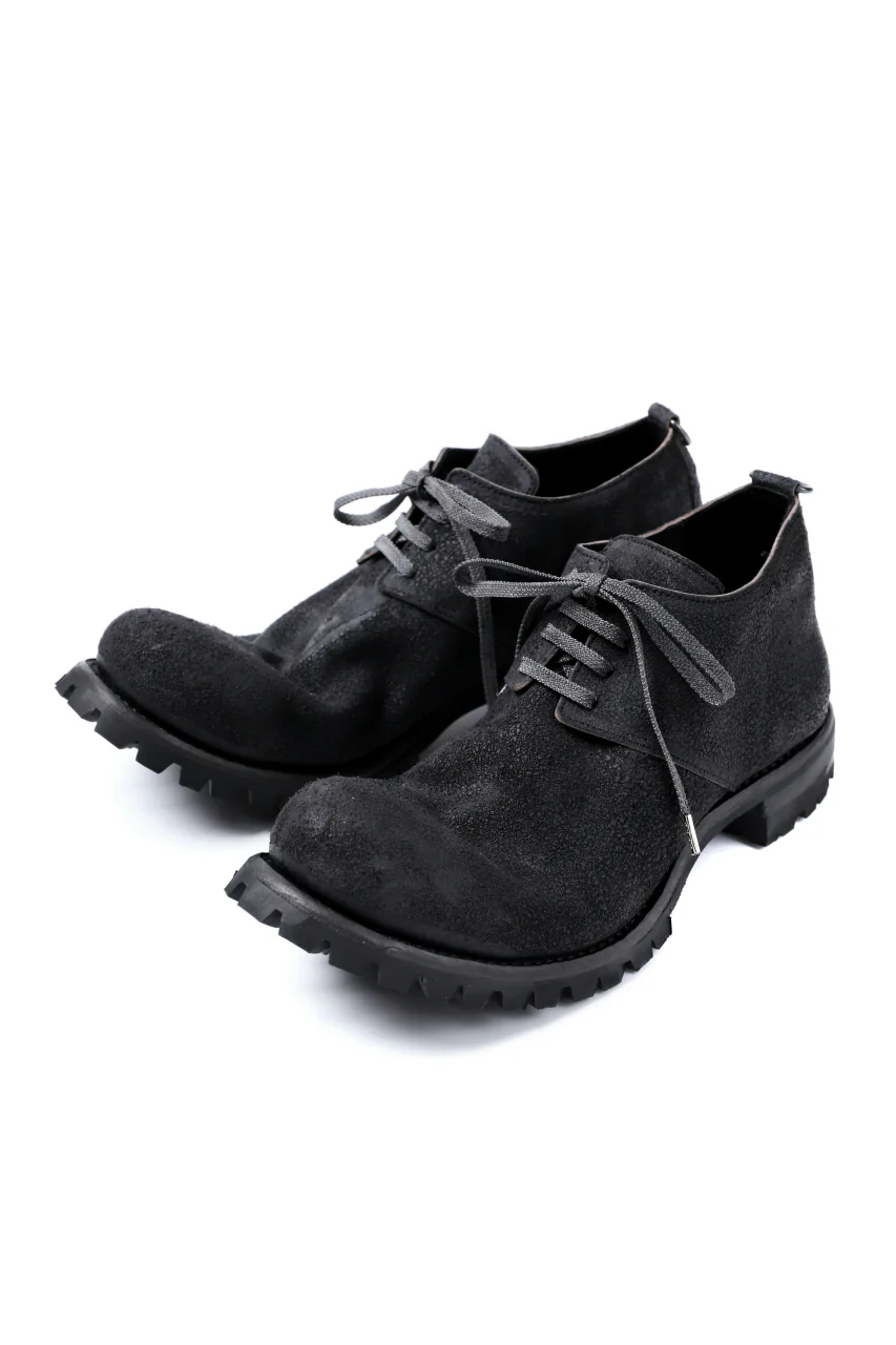 Portaille exclusive VB Derby Shoes (Reversed Horse Iron Dyed / BLACK) - Image 2