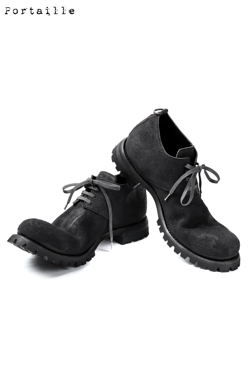 Portaille exclusive VB Derby Shoes (Reversed Horse Iron Dyed / BLACK) - Image 4