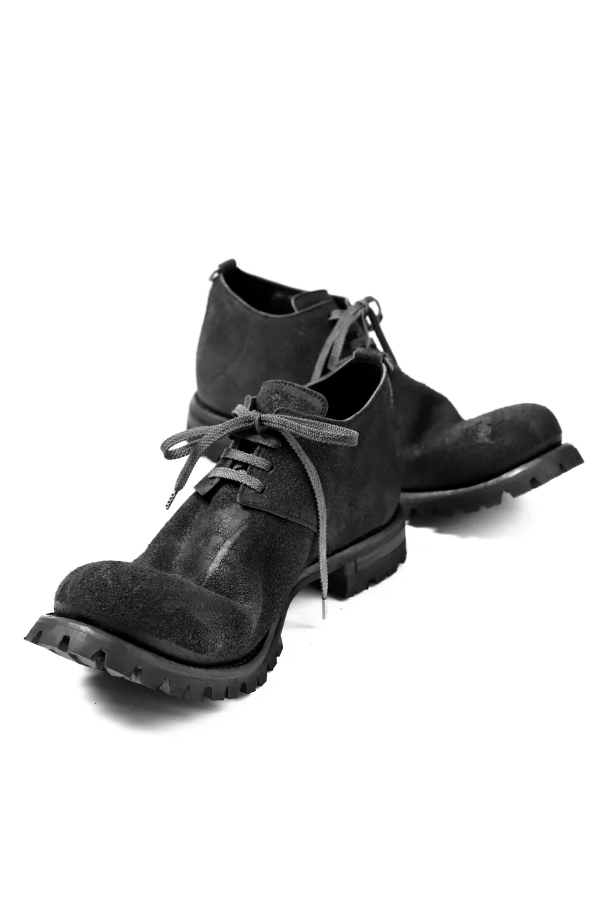 Portaille exclusive VB Derby Shoes (Reversed Horse Iron Dyed / BLACK) - Image 7