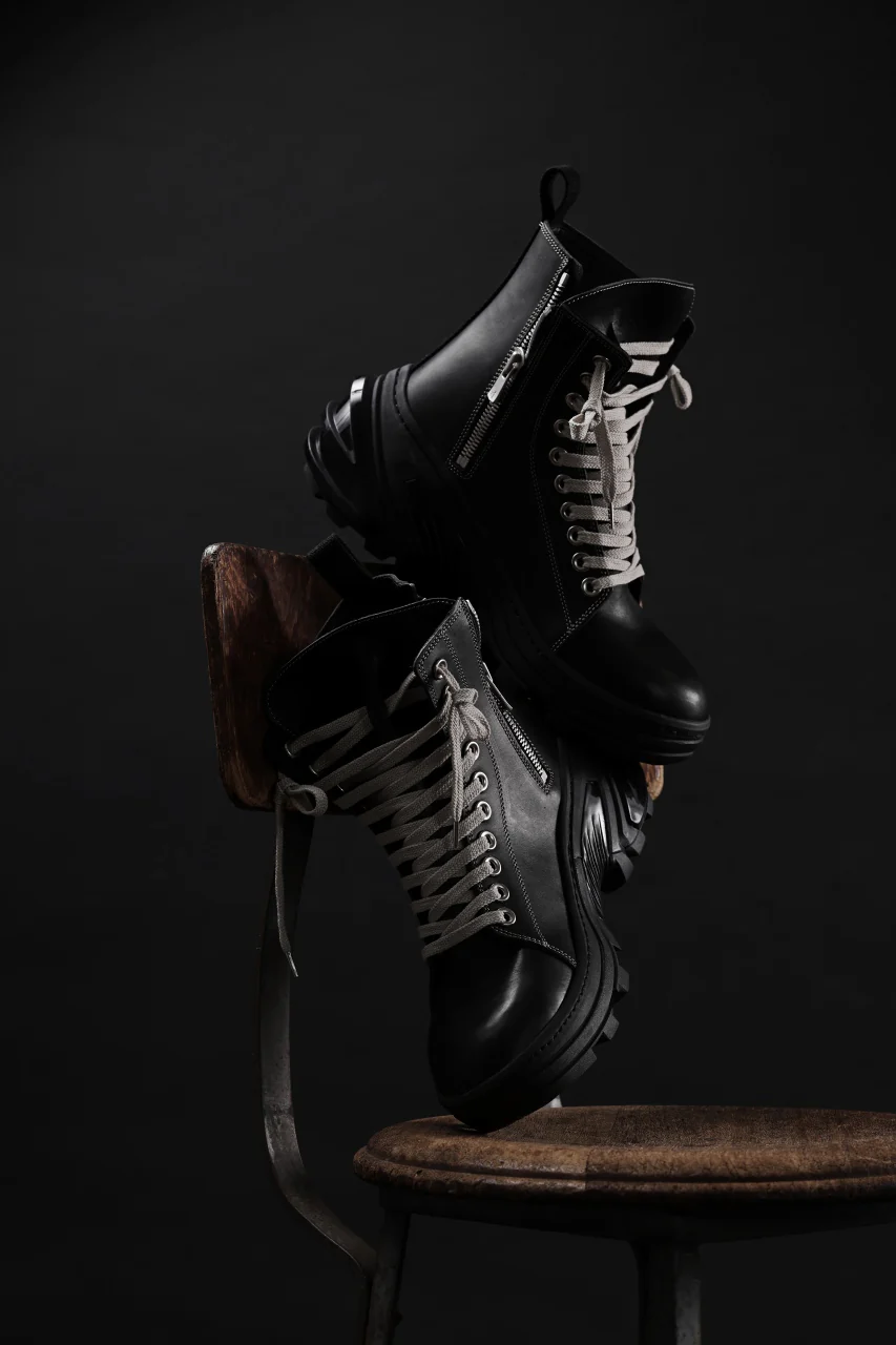 Portaille exclusive ALEXANDER BOOTS / ITALIAN VACHETTA SMOOTH (BLACK) - Image 50