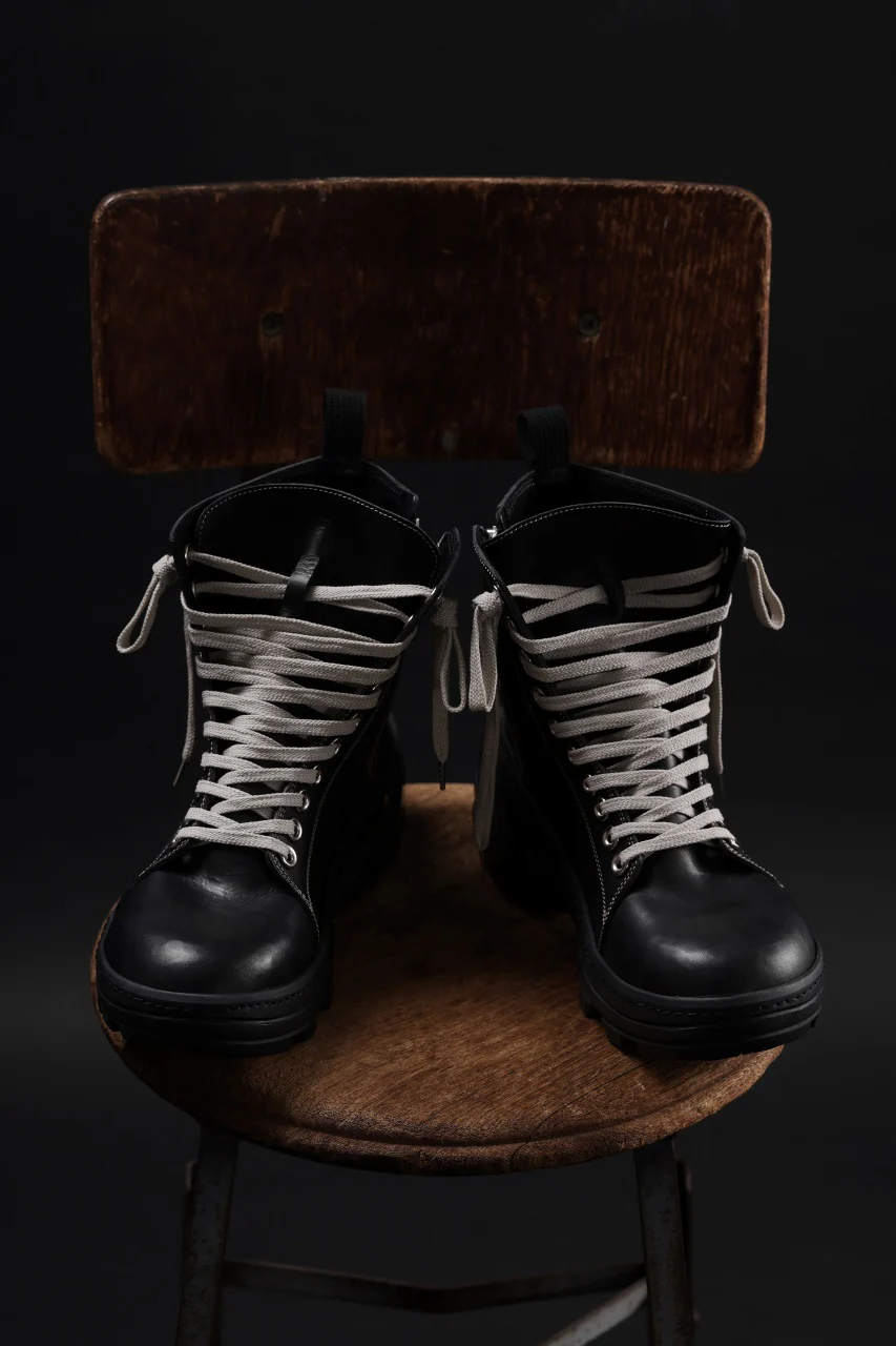 Portaille exclusive ALEXANDER BOOTS / ITALIAN VACHETTA SMOOTH (BLACK) - Image 80